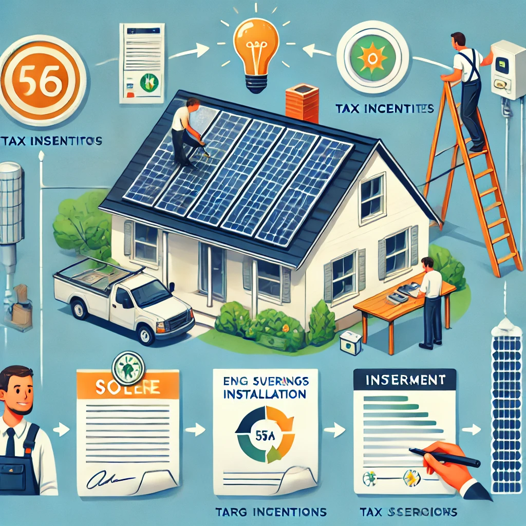 How to get solar panels installed in the US