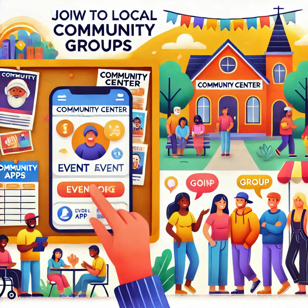 How to join local community groups in the US