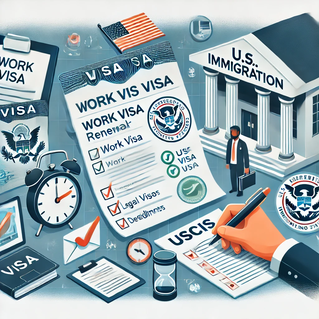 How to renew a work visa in the US