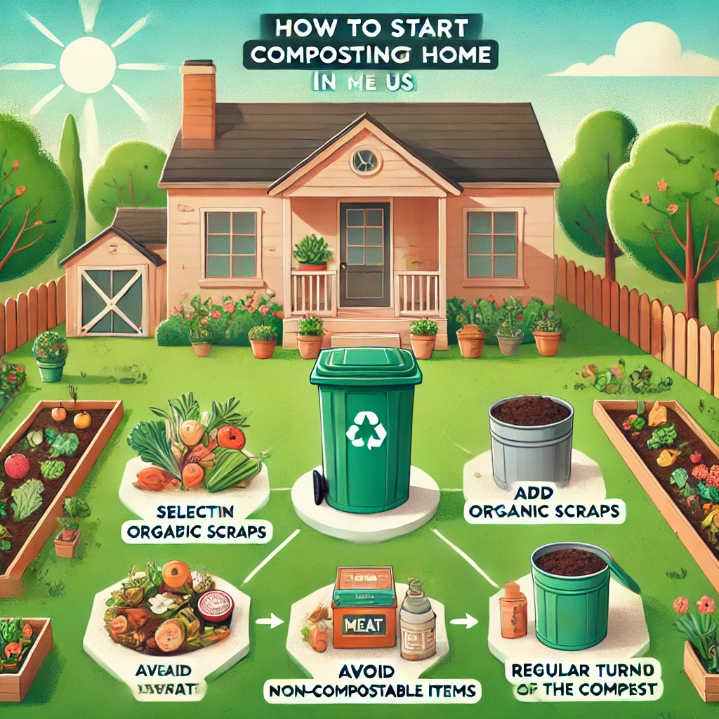 How to start composting at home in the US