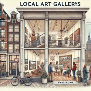 Local art galleries in Amsterdam