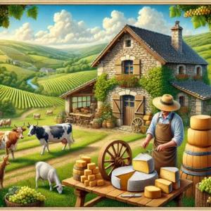 Local cheese farms in France
