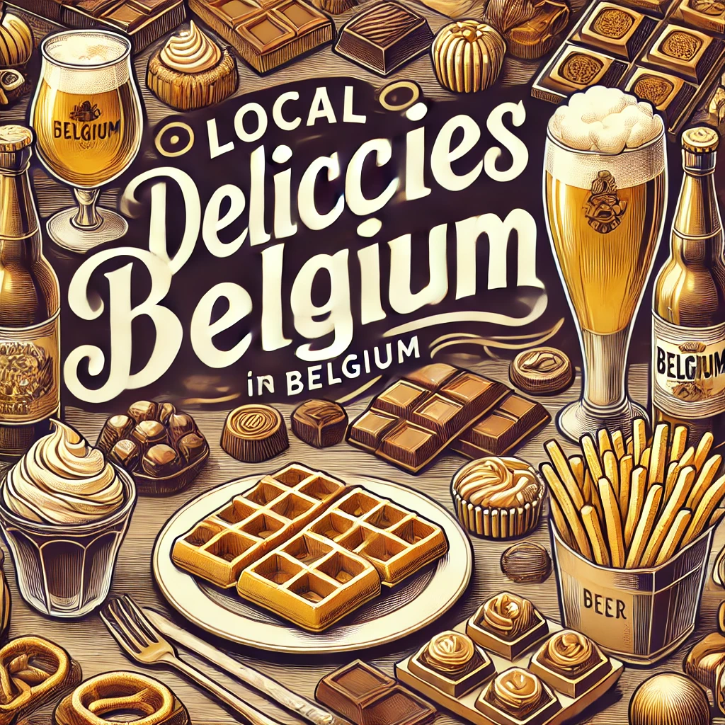 Local delicacies in Belgium