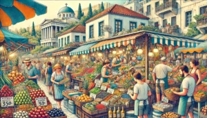 Local markets in Athens