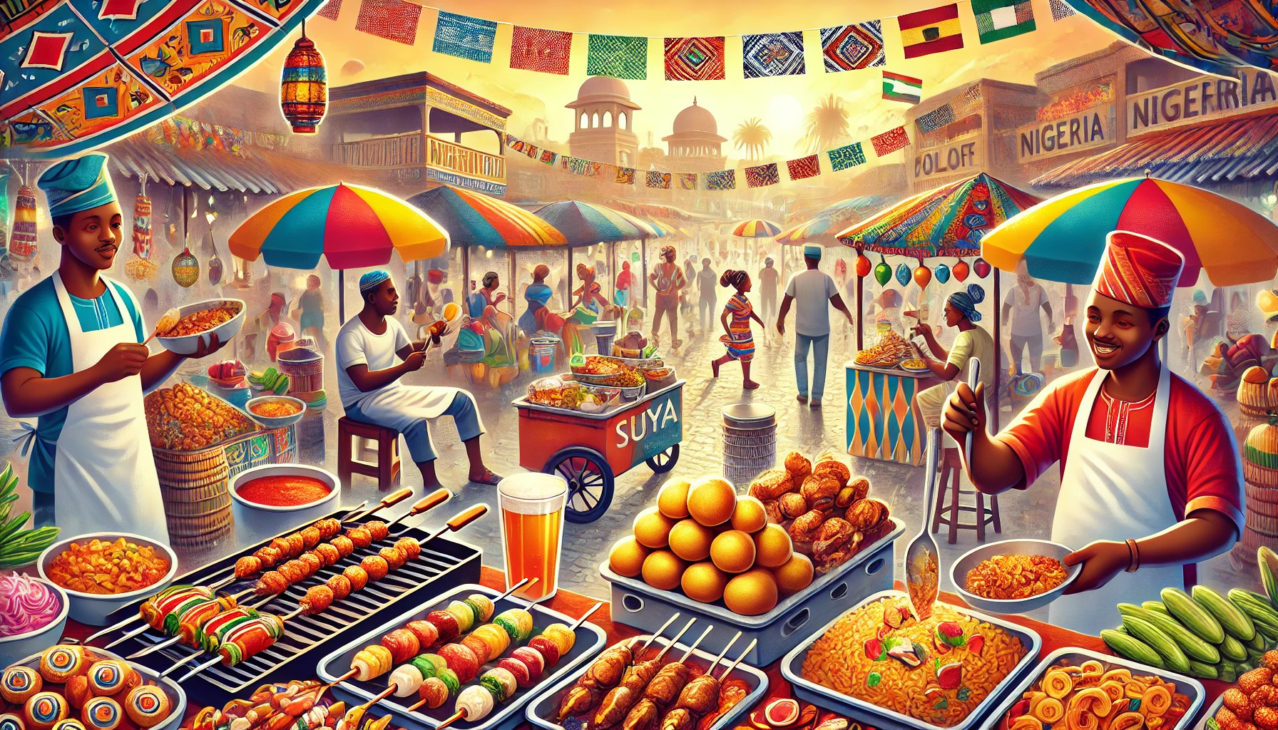 Popular street food in Nigeria