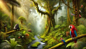 Rainforest ecosystems in Gabon