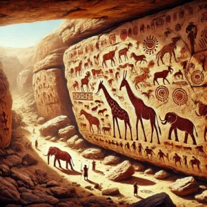 Rock paintings in Chad