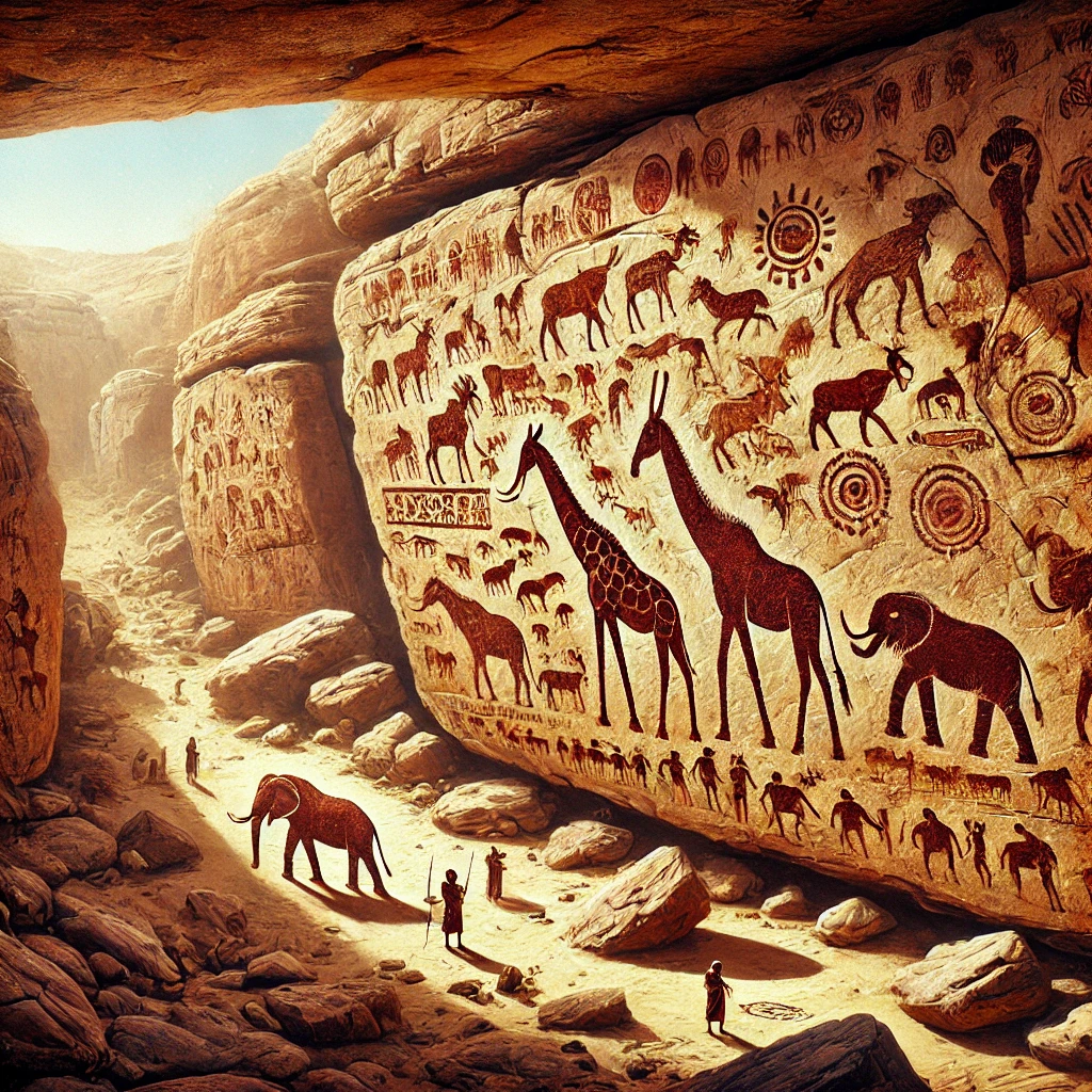 Rock paintings in Chad