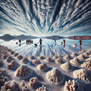 Salt flats in Djibouti
