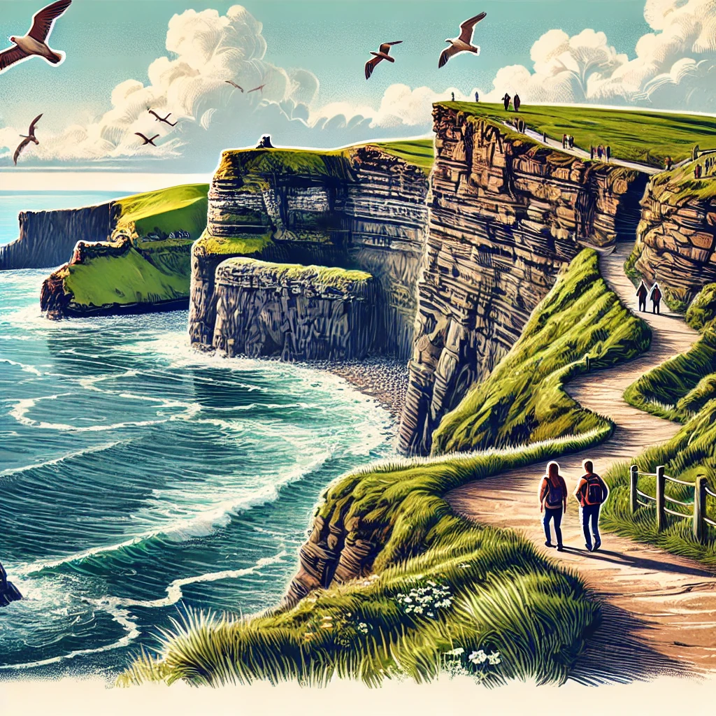 Scenic cliff walks in Ireland