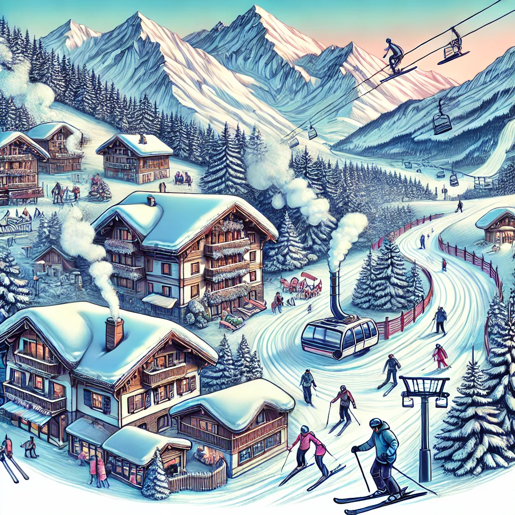 Ski resorts in the Alps