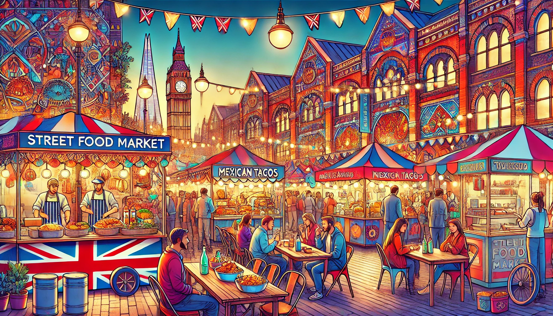 Street food markets in London