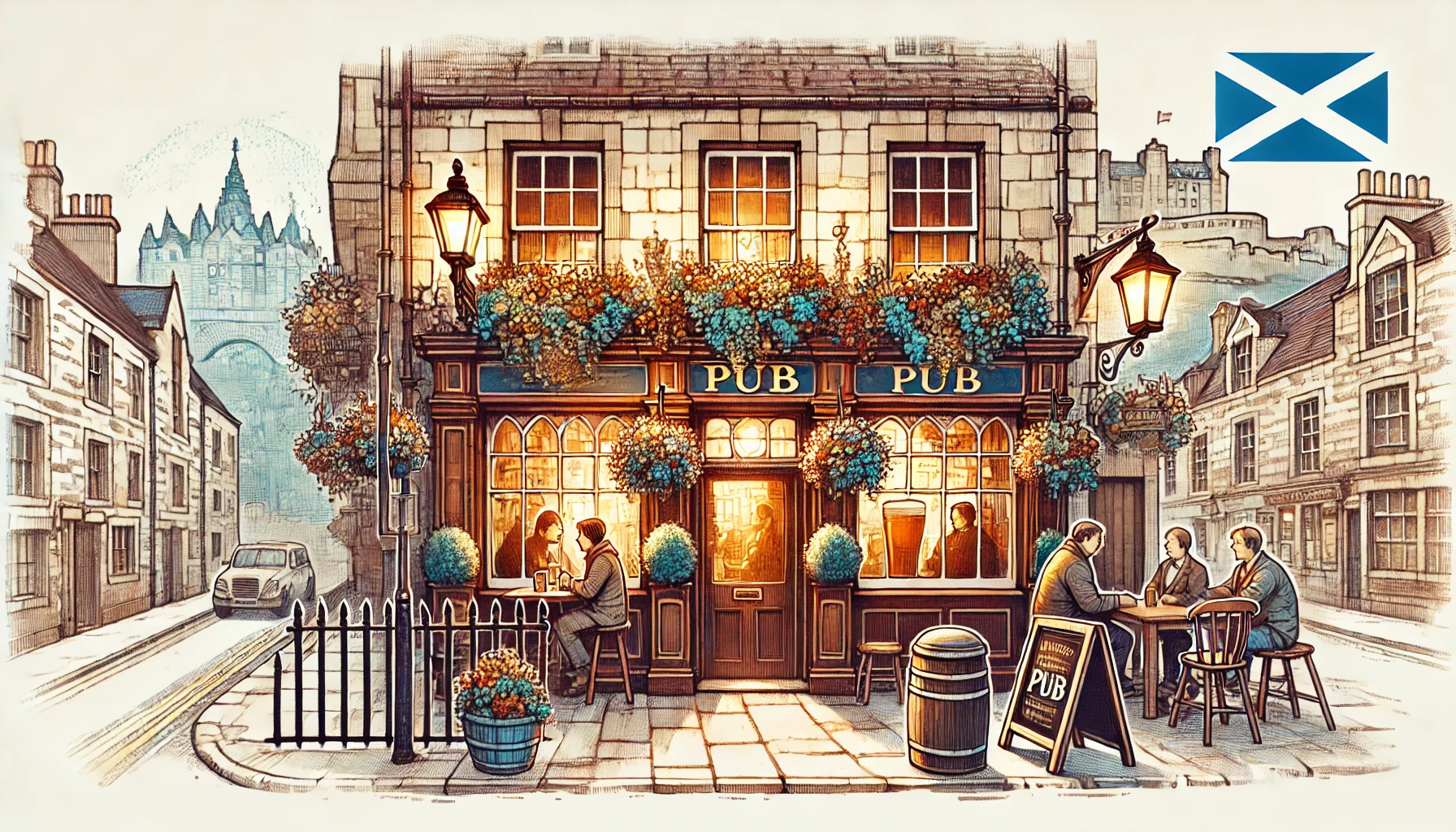 Traditional pubs in Edinburgh