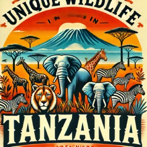 Unique wildlife in Tanzania