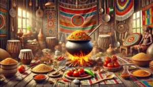 West African jollof rice origins