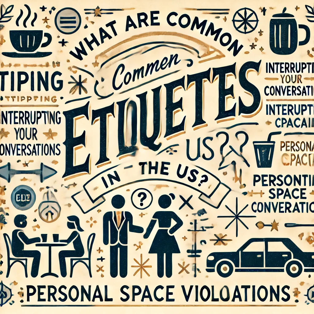 What are common etiquette mistakes in the US