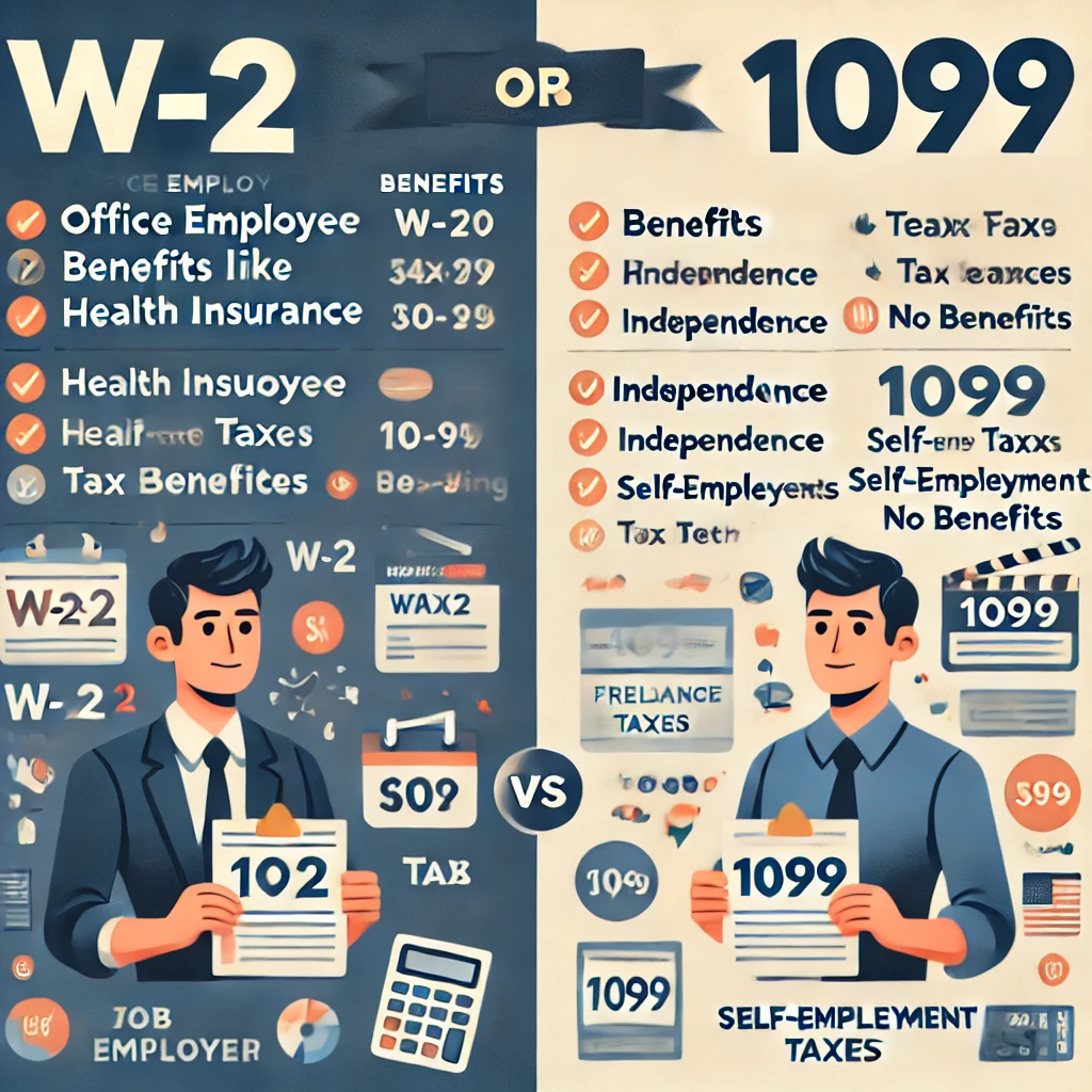 What’s the difference between W-2 and 1099 jobs