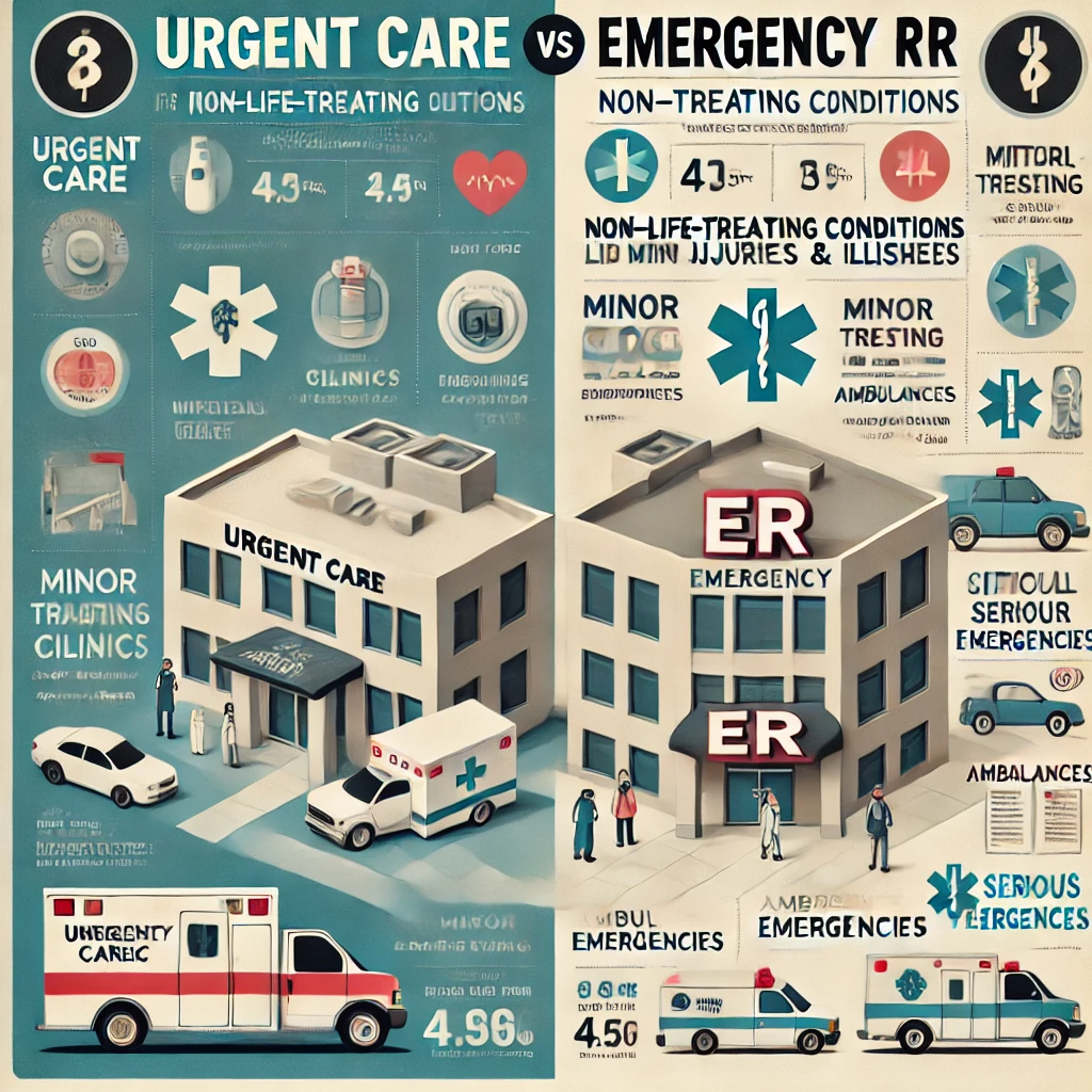 What’s the difference between urgent care and ER in the US