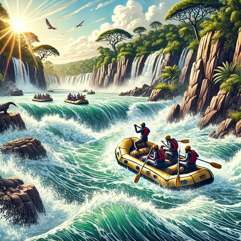 Whitewater rafting on the Zambezi River