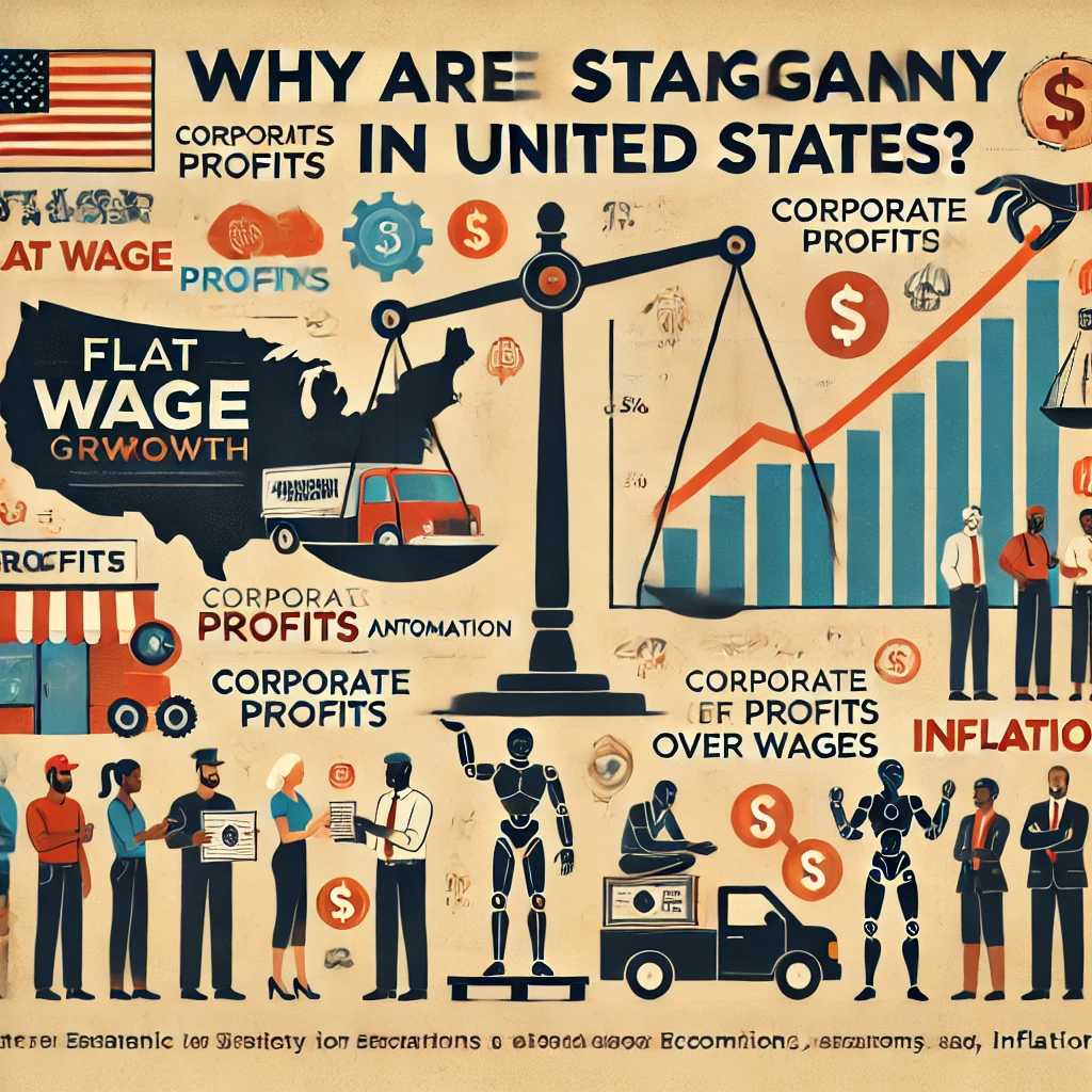 Why are US wages stagnant