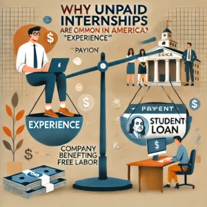 Why are unpaid internships so common in America