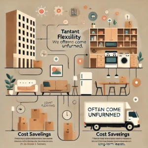 Why do apartments in the US come unfurnished