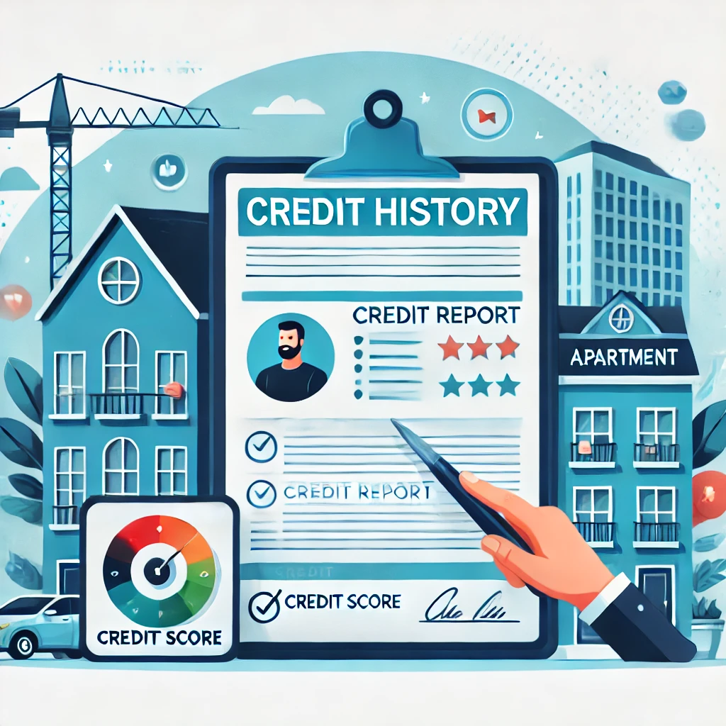 Why is credit history important for renting an apartment