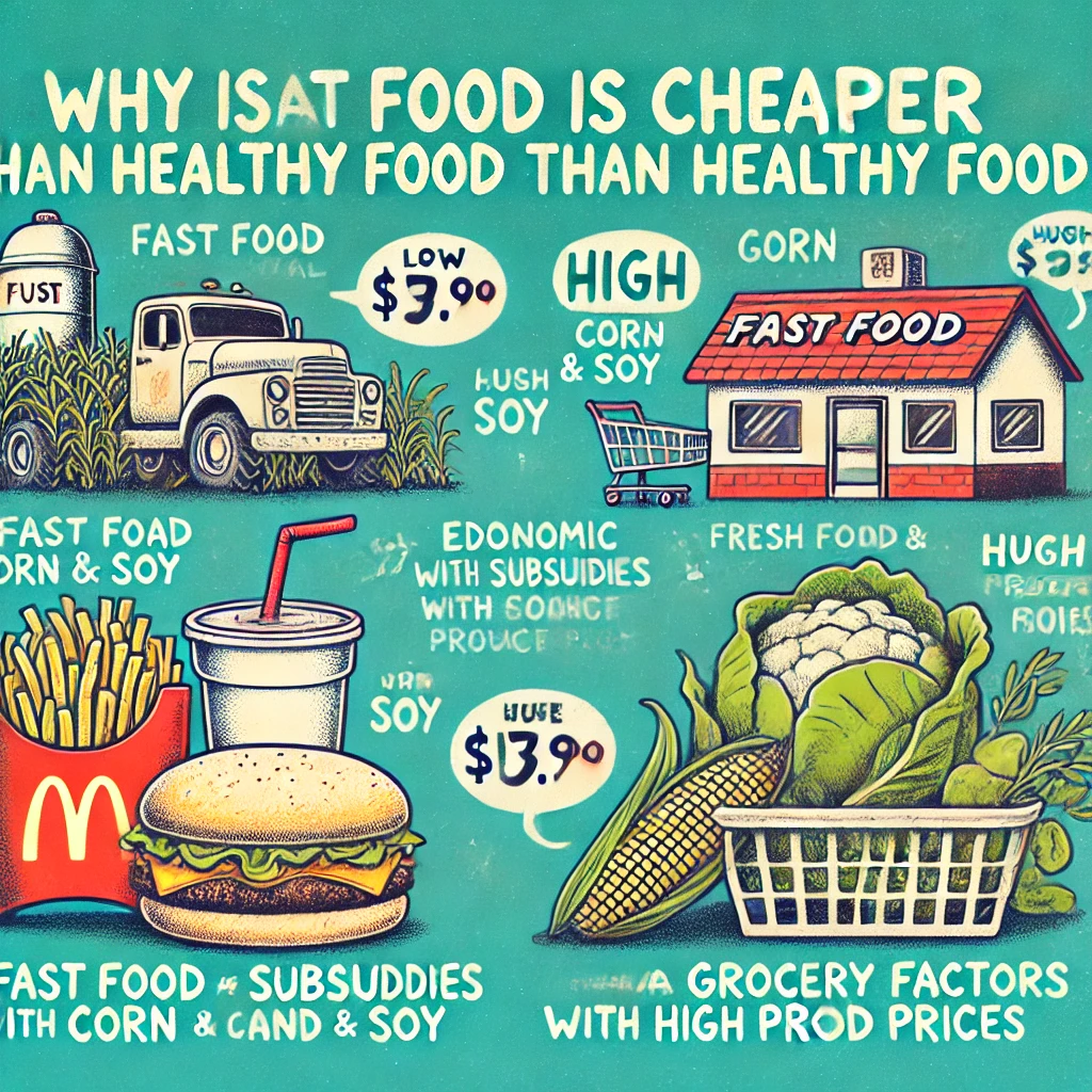 Why is fast food cheaper than healthy food in the US