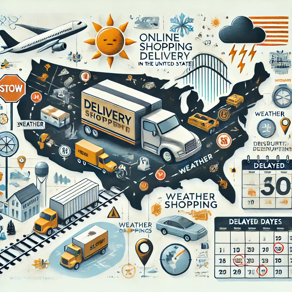 Why is online shopping delivery slow in the US