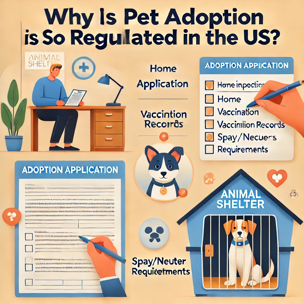 Why is pet adoption so regulated in the US