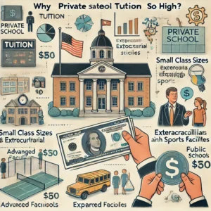 Why is private school tuition so high in the US