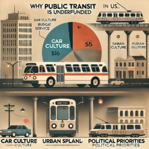 Why is public transit underfunded in the US