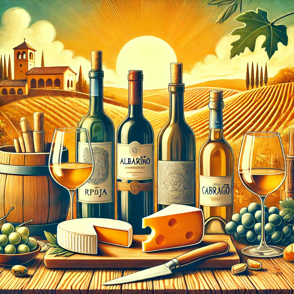 Wine and cheese pairings in Spain