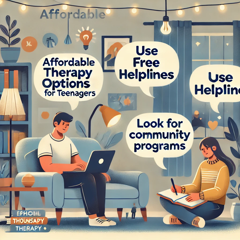 affordable therapy options for teenagers