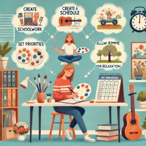 balancing hobbies and schoolwork