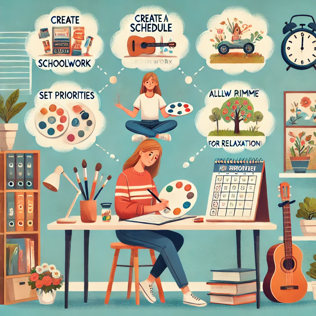 balancing hobbies and schoolwork