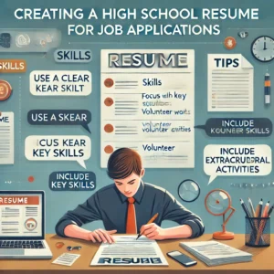 creating a high school resume for job applications