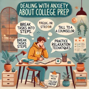dealing with anxiety about college prep