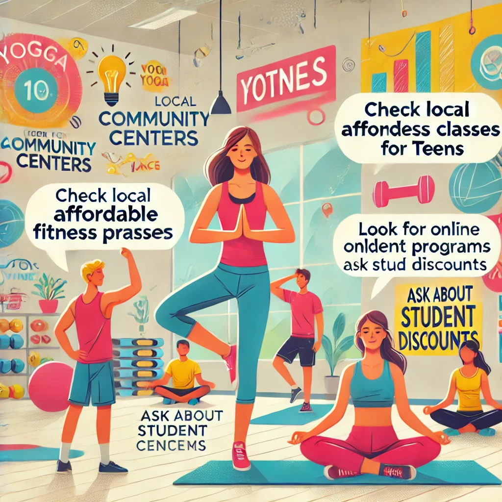 finding affordable fitness classes for teens