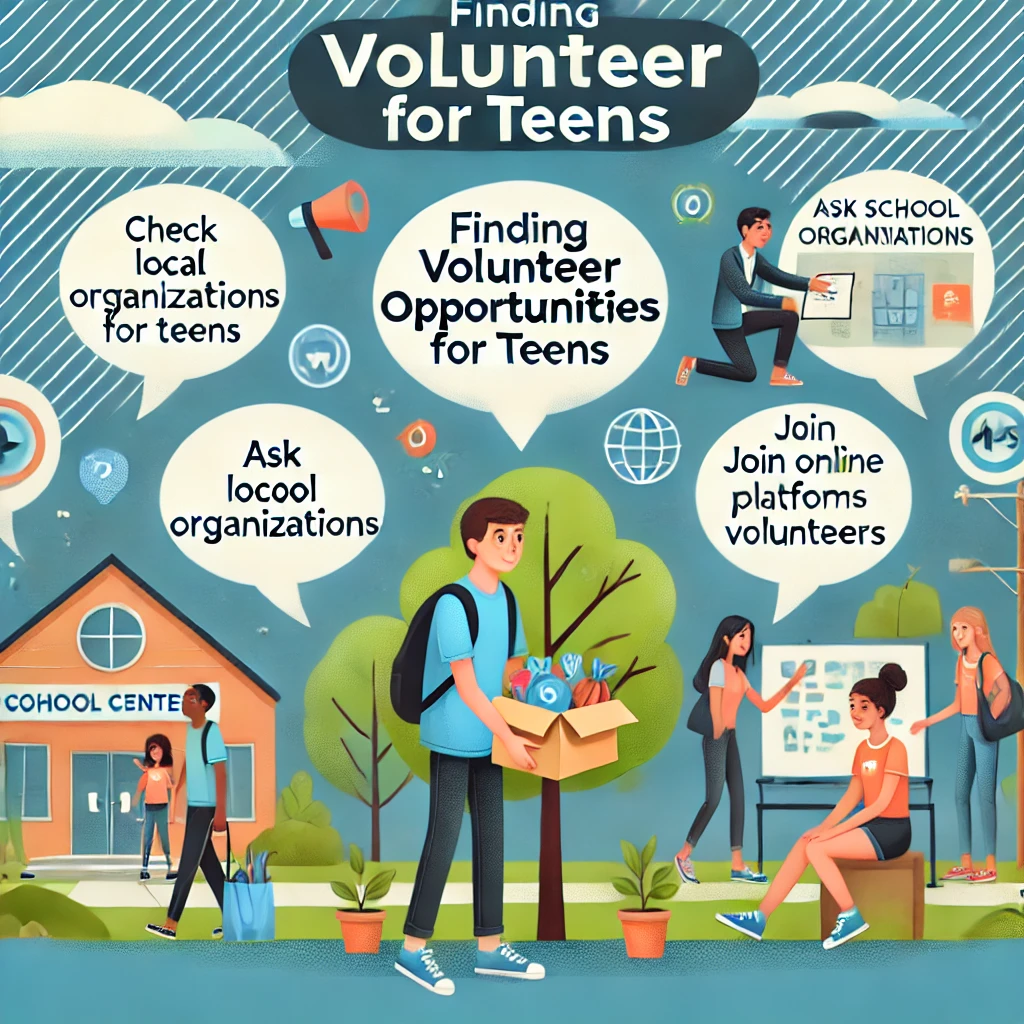 finding volunteer opportunities for teens
