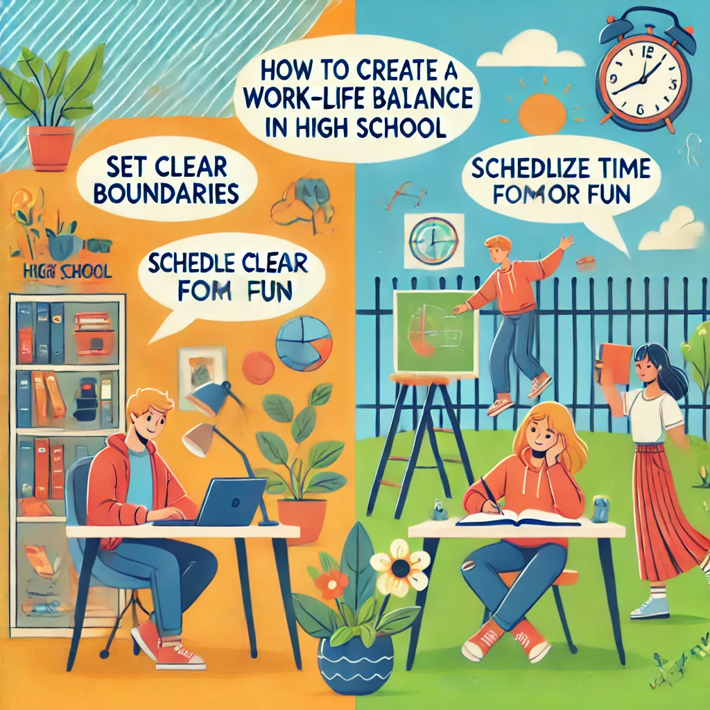 how to create a healthy work-life balance in high school