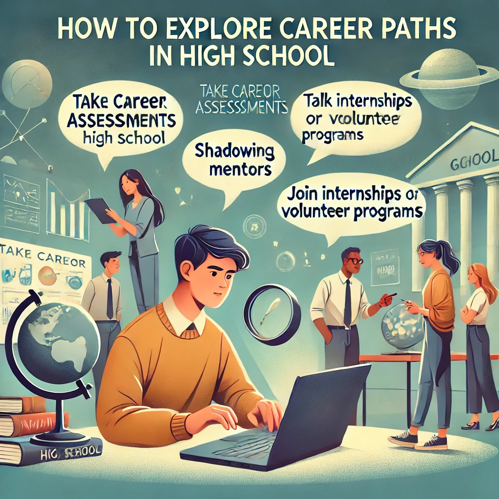 how to explore career paths in high school