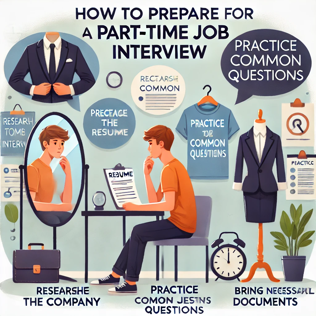 how to prepare for a part-time job interview