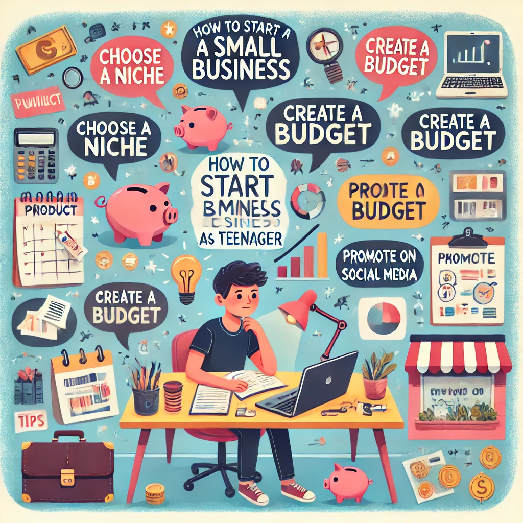 how to start a small business as a teenager