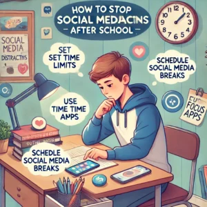 how to stop social media distractions after school