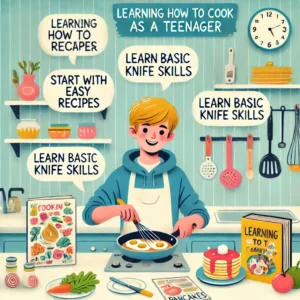 learning how to cook as a teenager