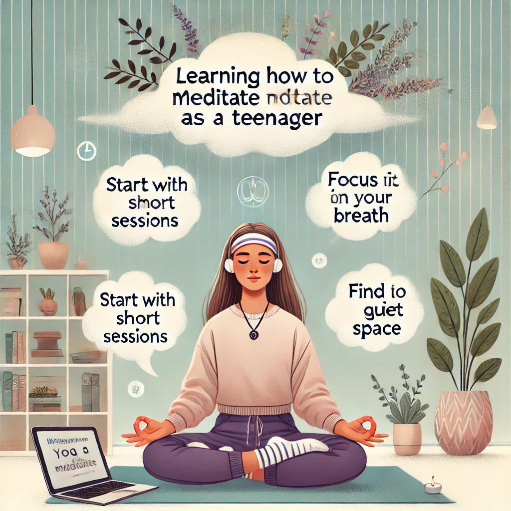 learning how to meditate as a teenager