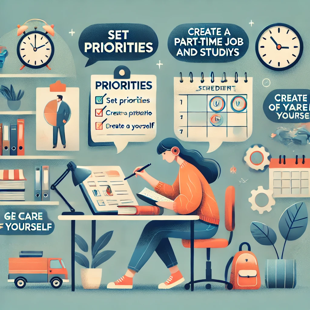 managing part-time job and studies