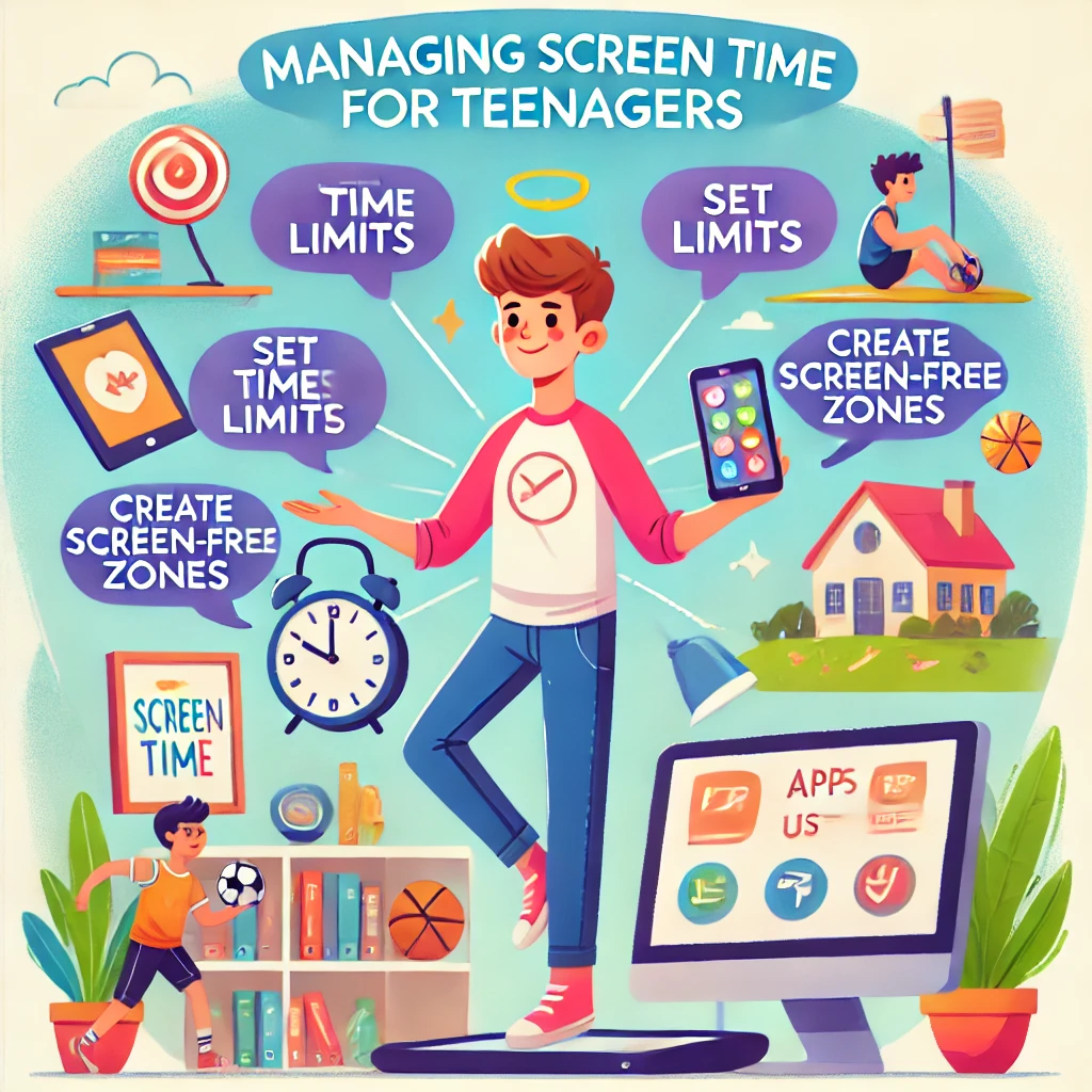 managing screen time for teenagers