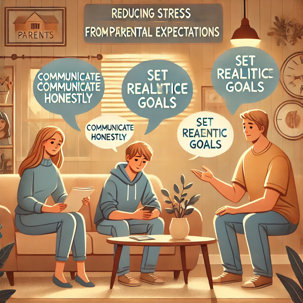 reducing stress from parental expectations